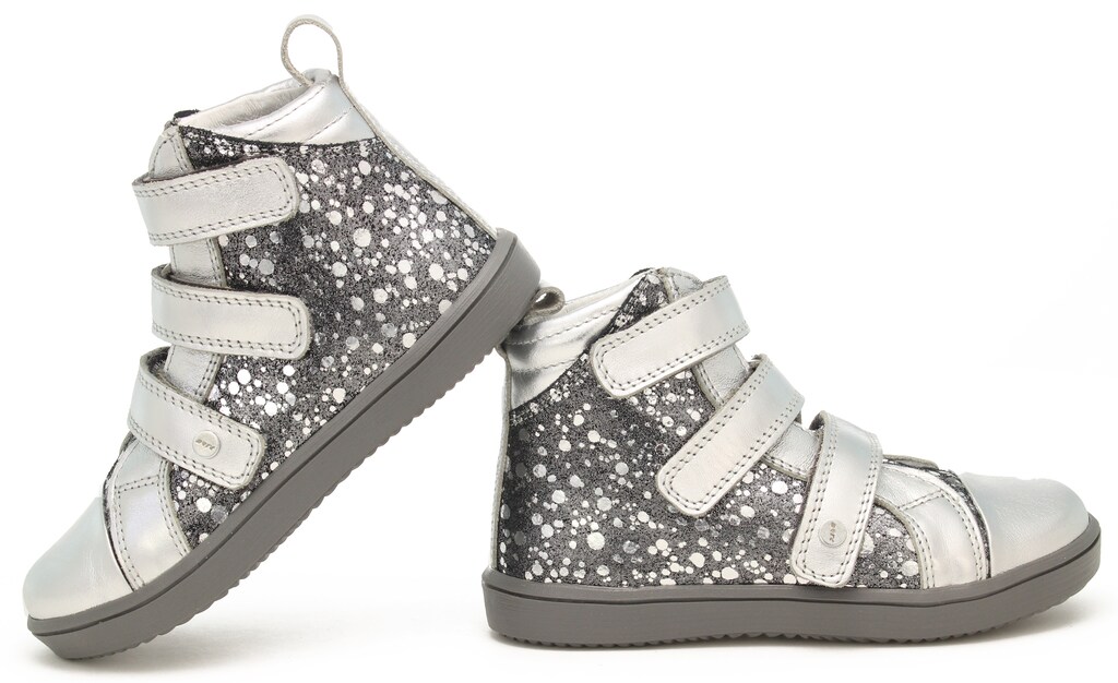 Trzewiki BARTEK 17364-001, dla dziewcząt, szaro-srebrny Widok 6