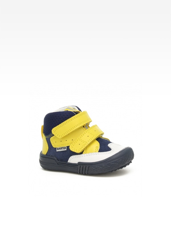 Sneakers BARTEK 21704-001, dla chłopców, niebiesko-żółty
