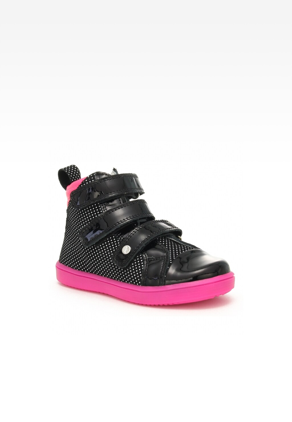 Trzewiki BARTEK 17364-002, dla dziewcząt, czarno-różowy Widok 2