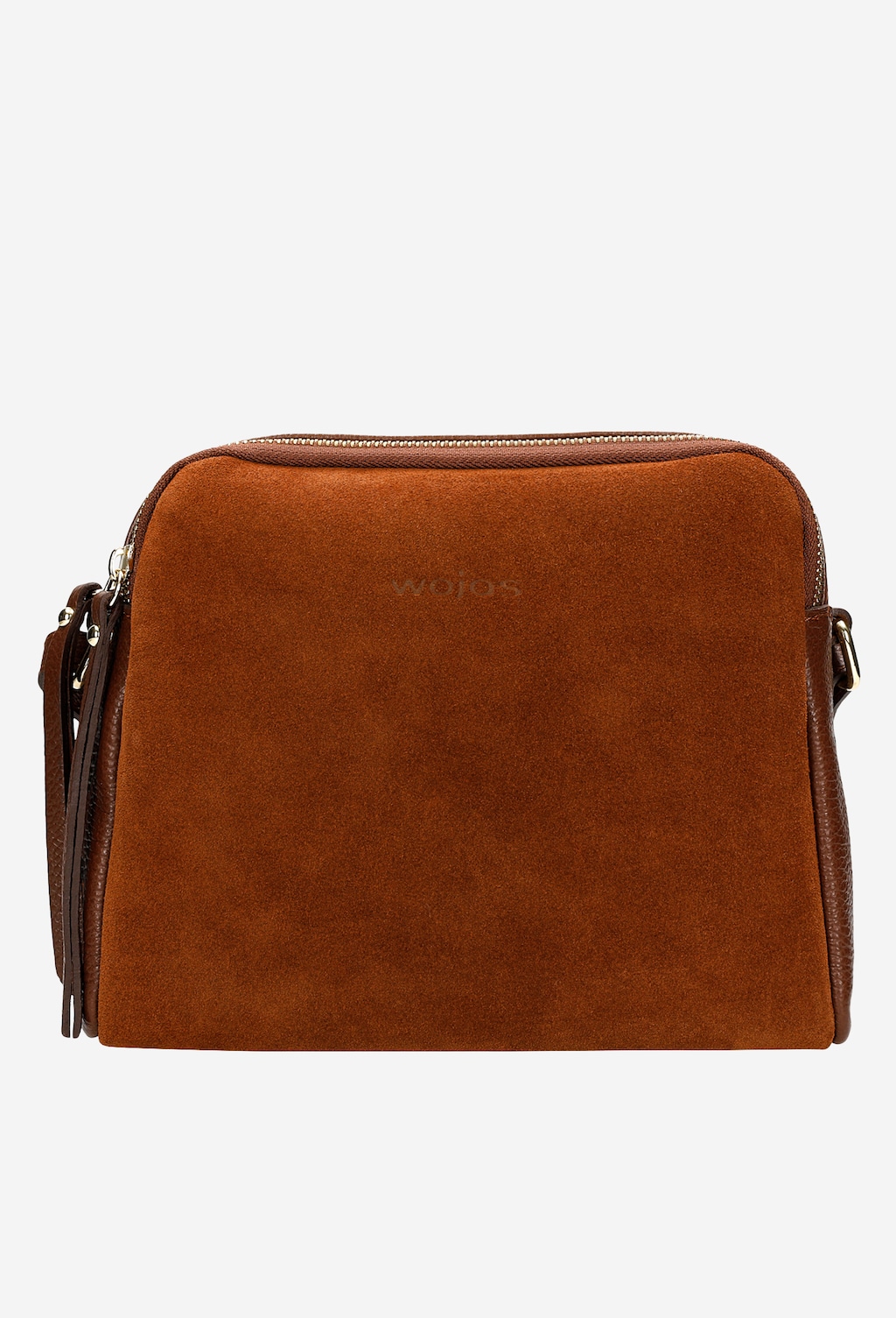 Brązowa torebka damska z dwoiny welurowej 80118-62 Widok 2