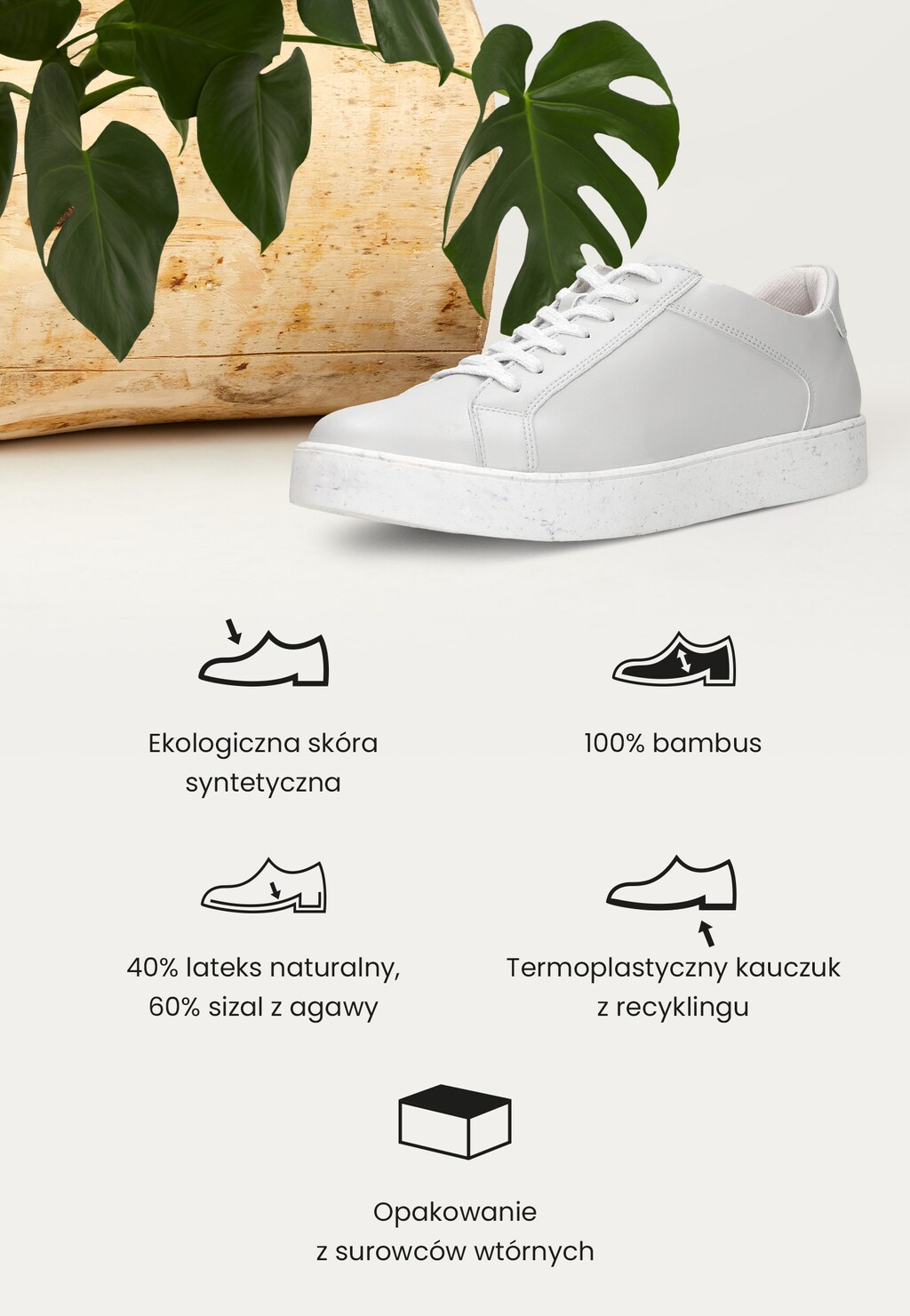 Szare półbuty męskie z linii WOJAS ECO 10071-10 Widok 1