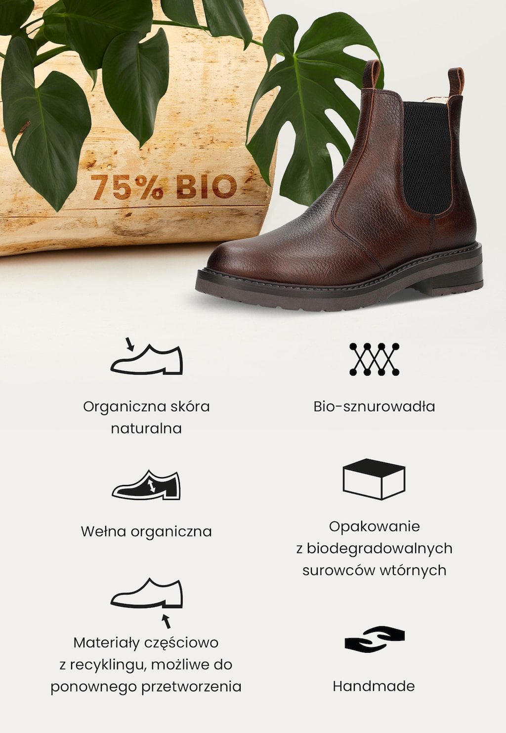 Hnedé členkové topánky z lícovej kože a so zateplením z vlny 55093-53 Widok 1