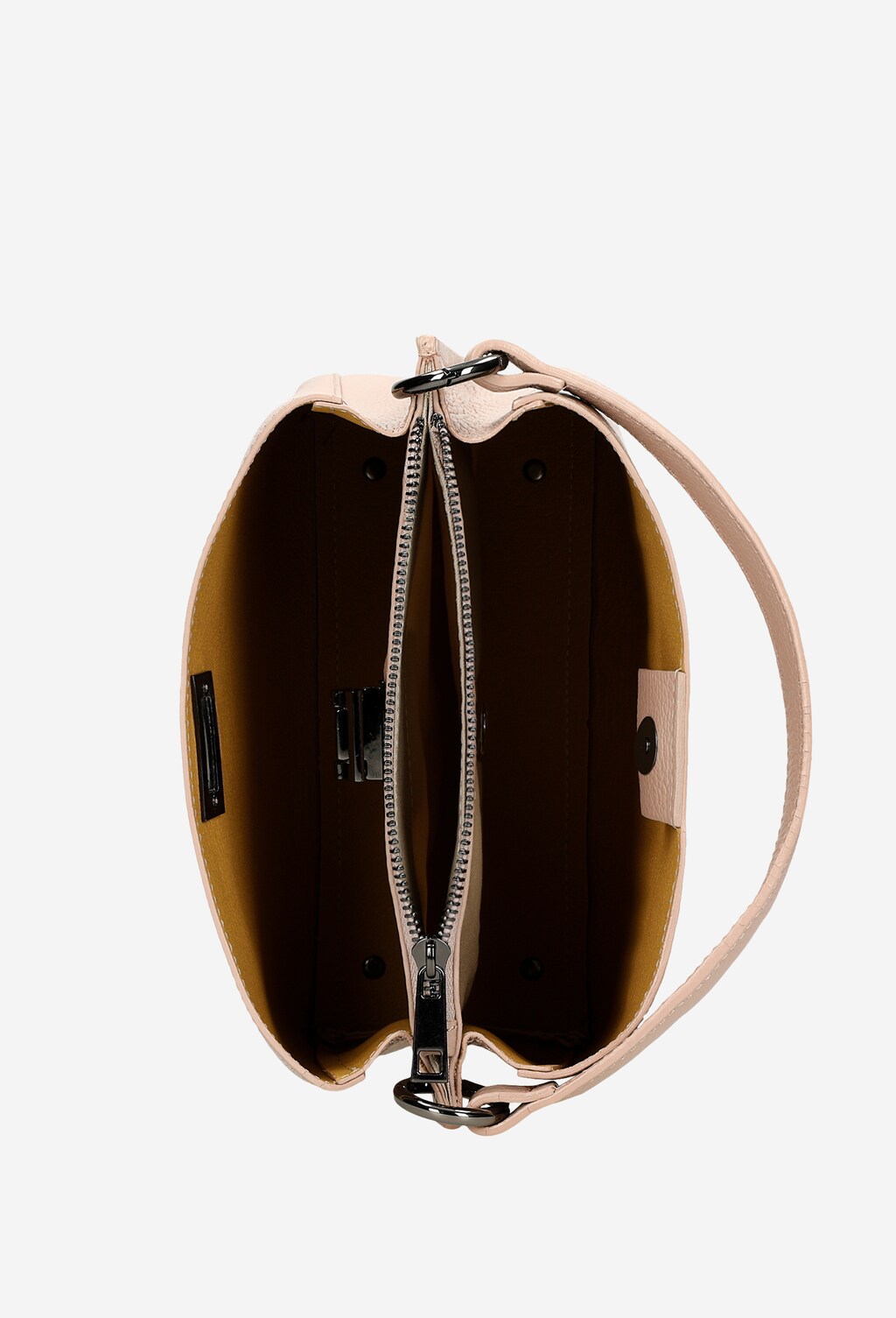 Svetlo ružová elegantná dámska taška cez rameno 80016-54 Widok 5