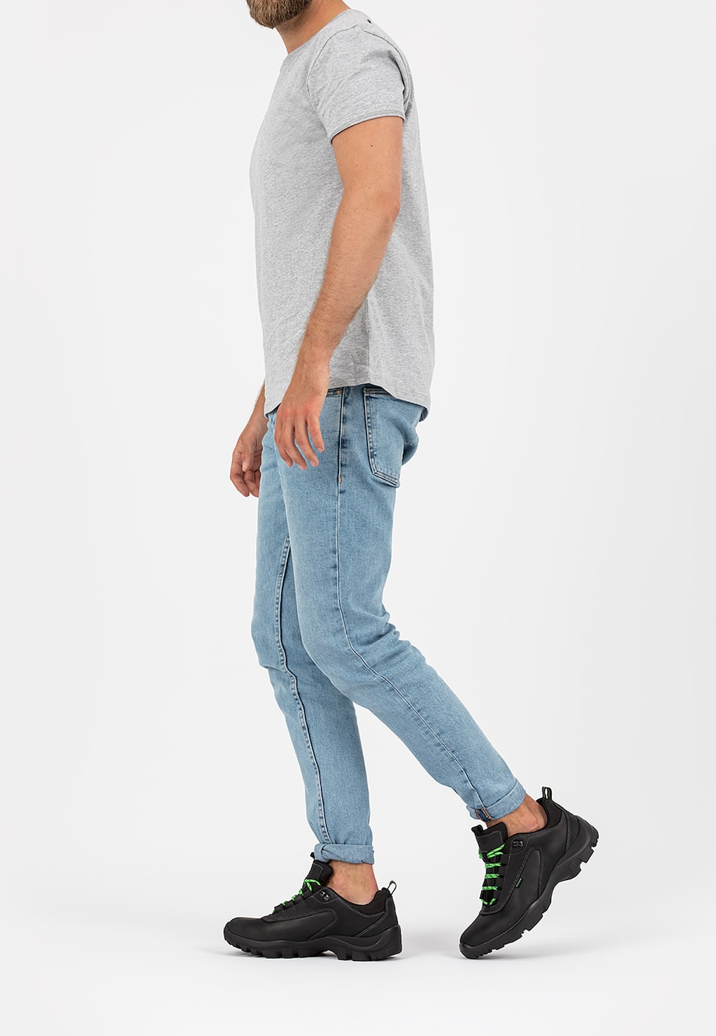 Czarne męskie półbuty 8069-91 Widok 1