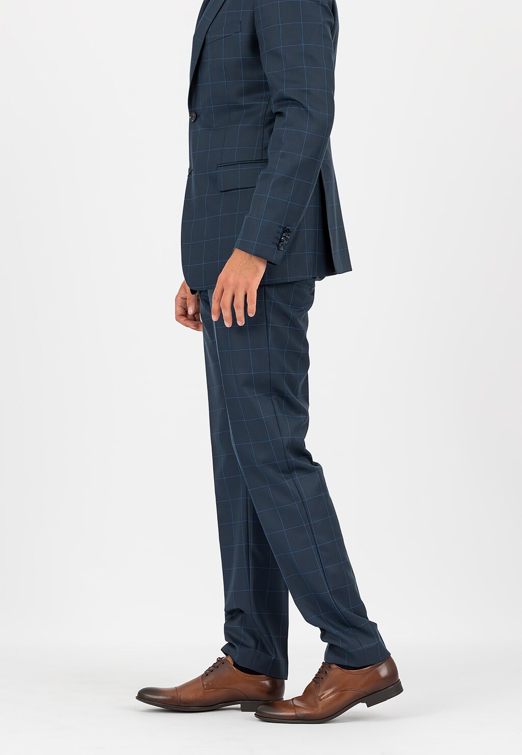 Brązowe półbuty męskie 8090-52 Widok 1