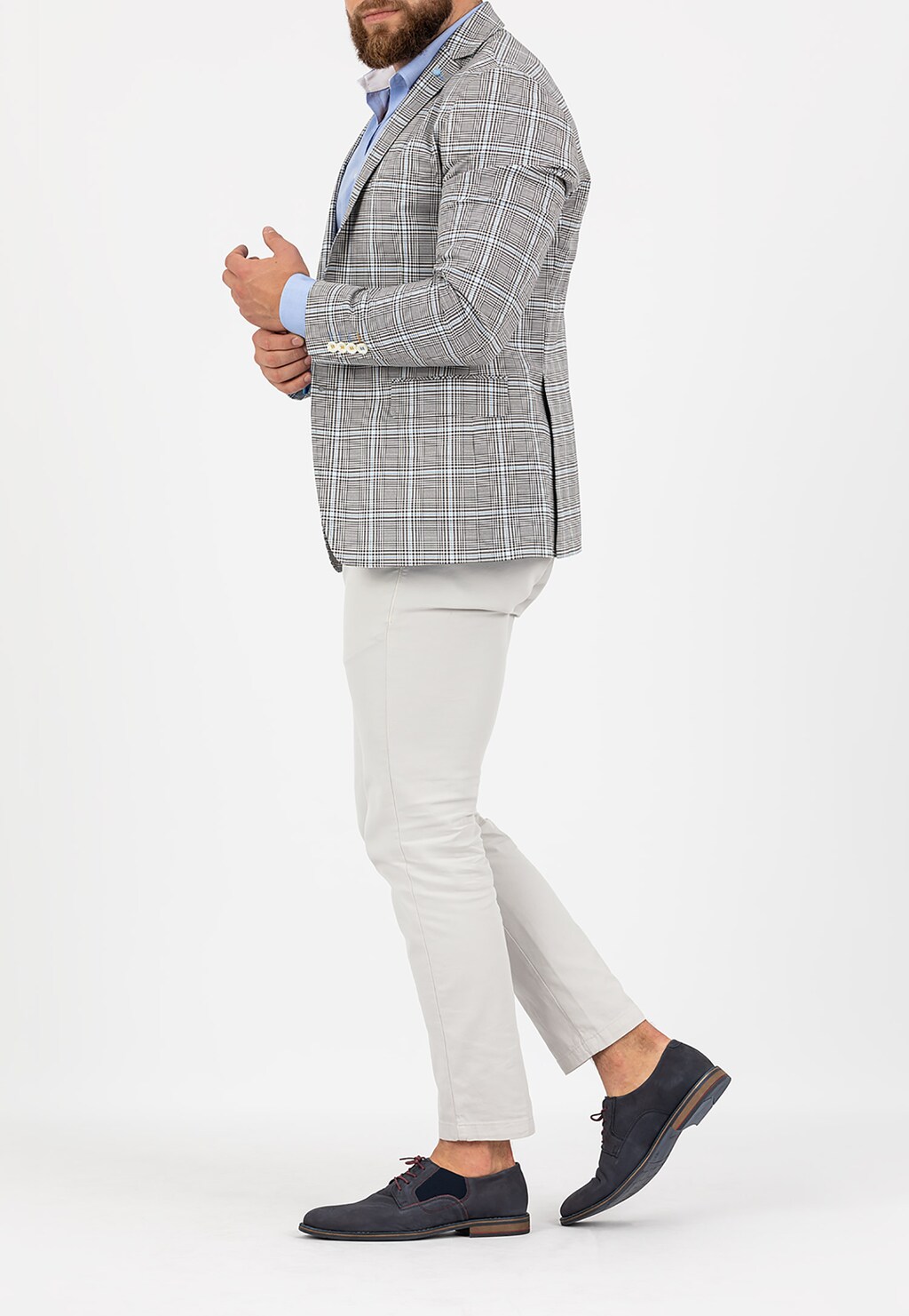 Granatowe półbuty męskie 8099-26 Widok 1