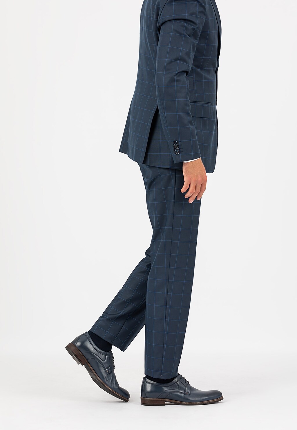 Granatowe półbuty męskie 9011-56 Widok 1