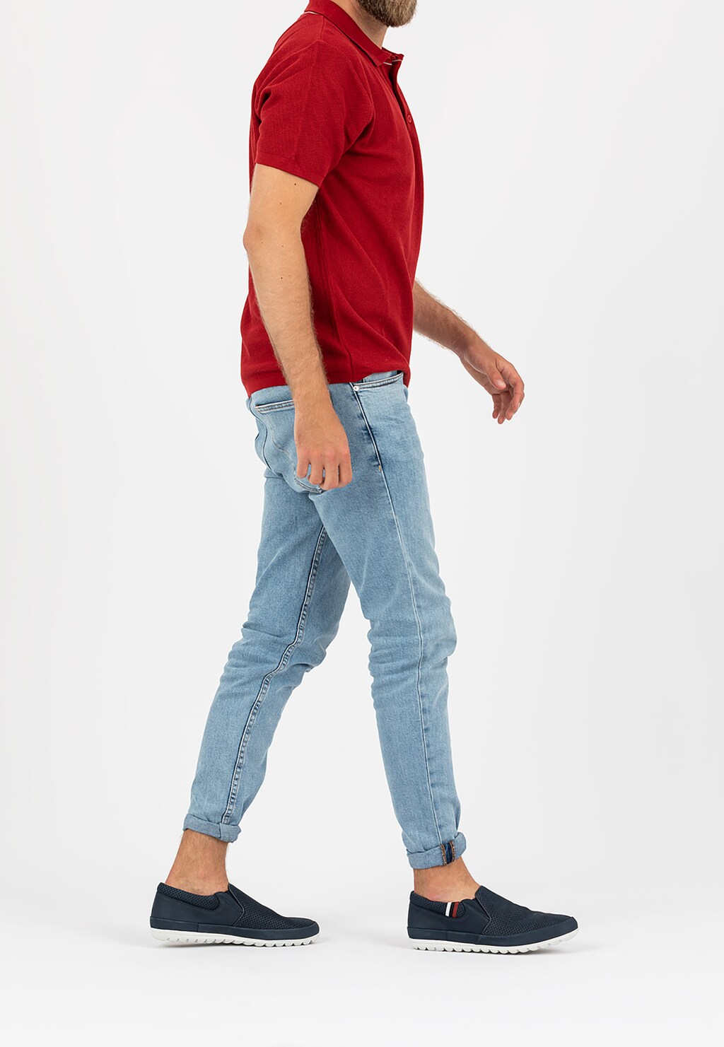 Granatowe półbuty męskie 9048-26 Widok 1