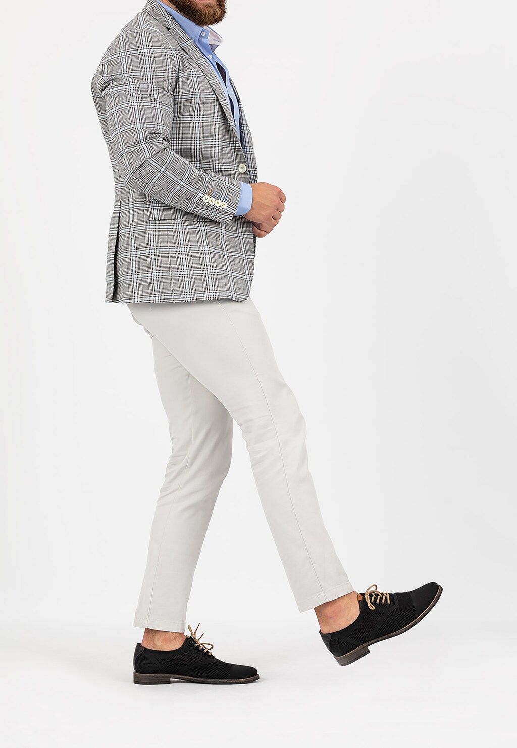 Czarne półbuty męskie 9064-81 Widok 1