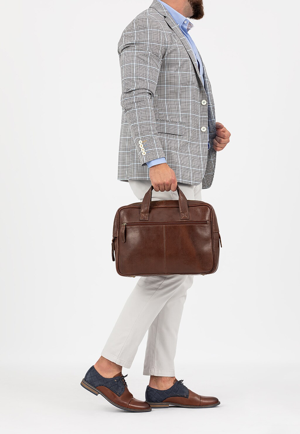 Brązowa torba męska 9837-52 Widok 1