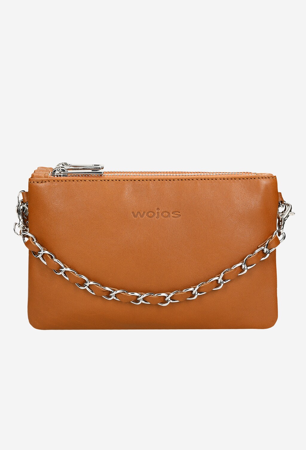 Jasnobrązowa torebka damska z ozdobnym łańcuszkiem 80117-53 Widok 2