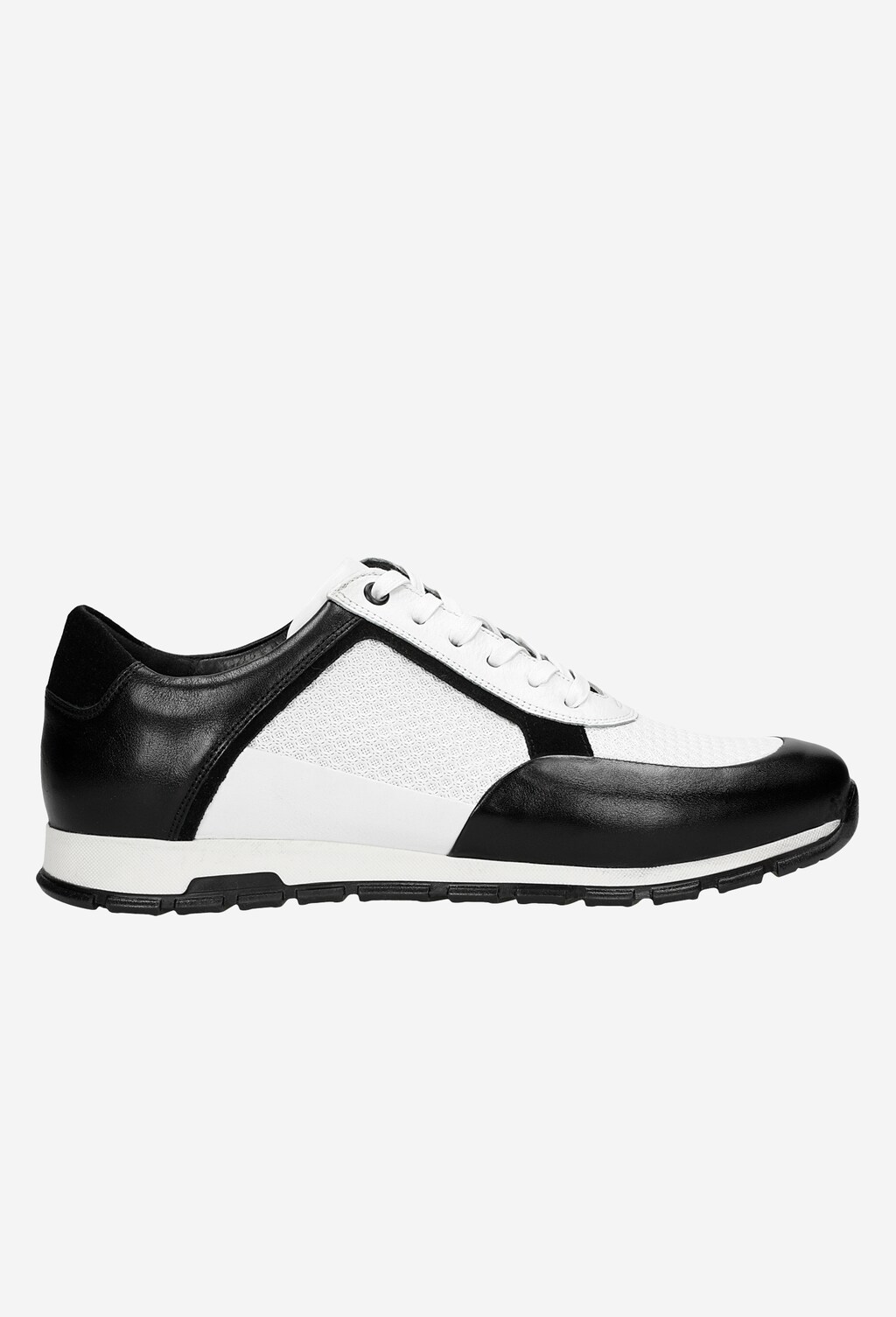 Elegantno-športové pánske tenisky v čiernobielej farbe 10082-71 Widok 2