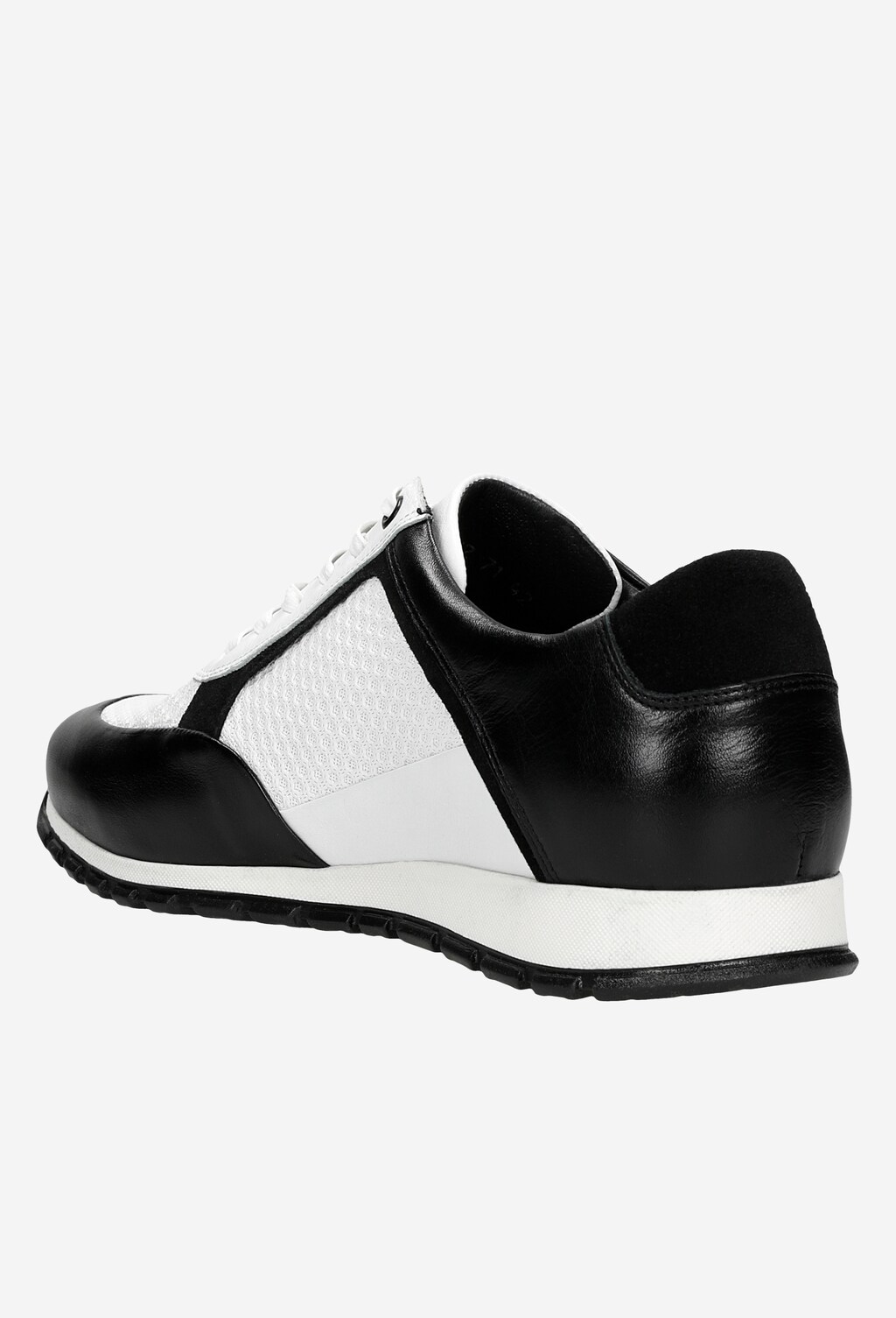 Elegantno-športové pánske tenisky v čiernobielej farbe 10082-71 Widok 4