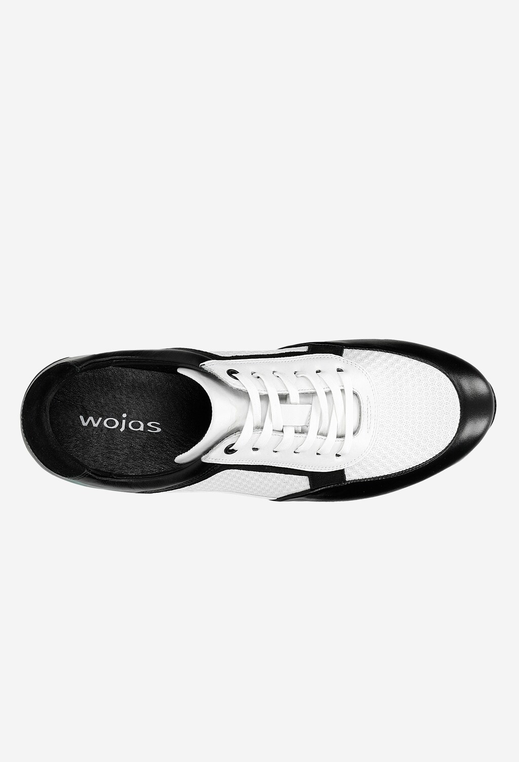 Elegantno-športové pánske tenisky v čiernobielej farbe 10082-71 Widok 5