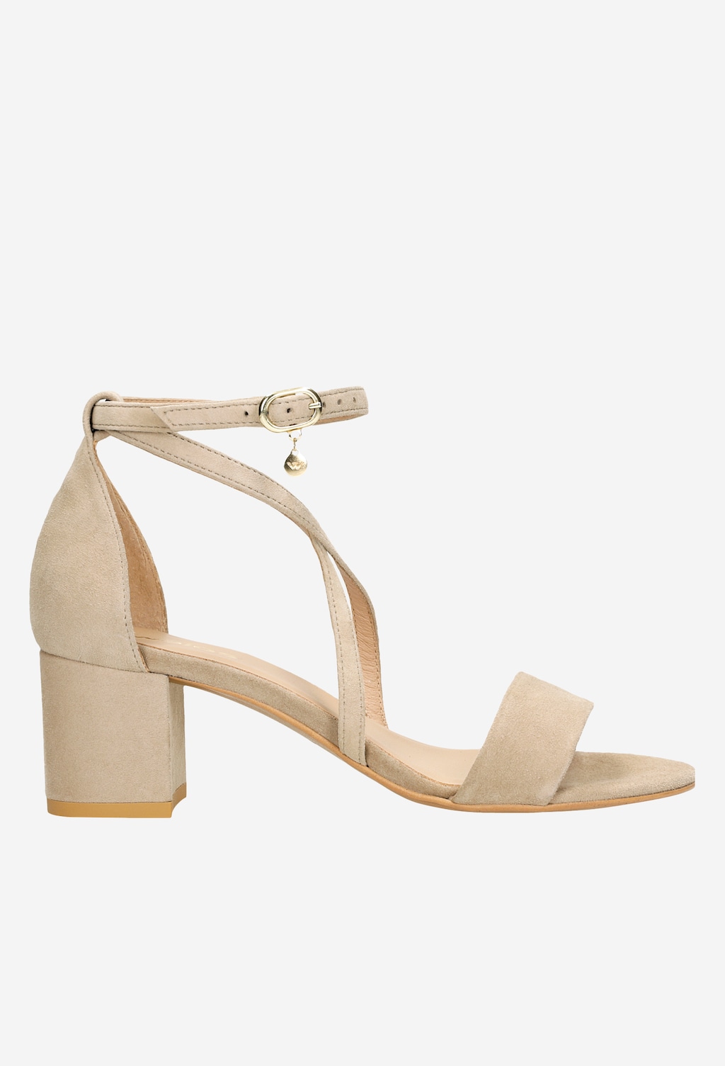Béžové dámske sandále nízke k ležérnym outfitom 76058-64 Widok 2