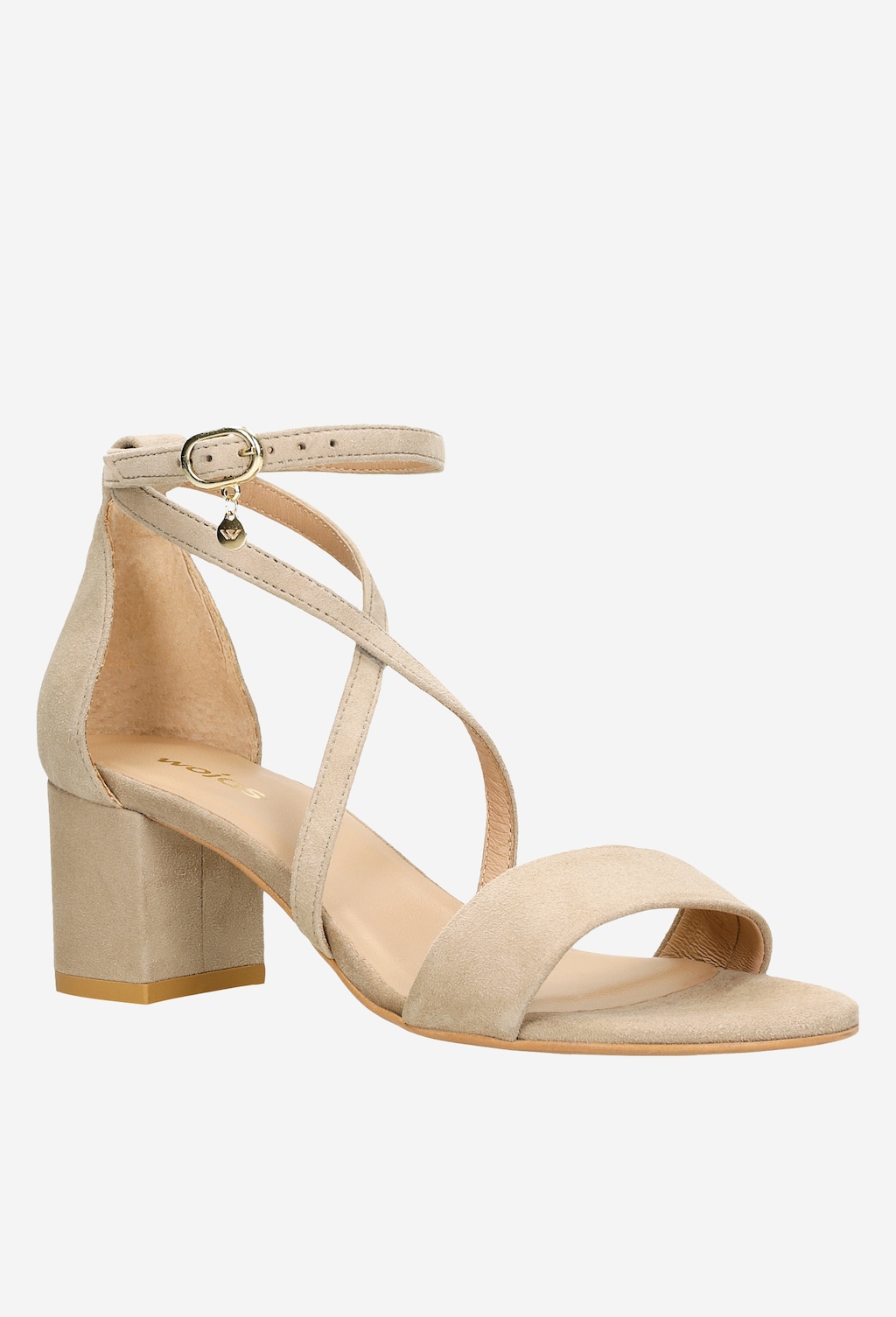 Béžové dámske sandále nízke k ležérnym outfitom 76058-64 Widok 3