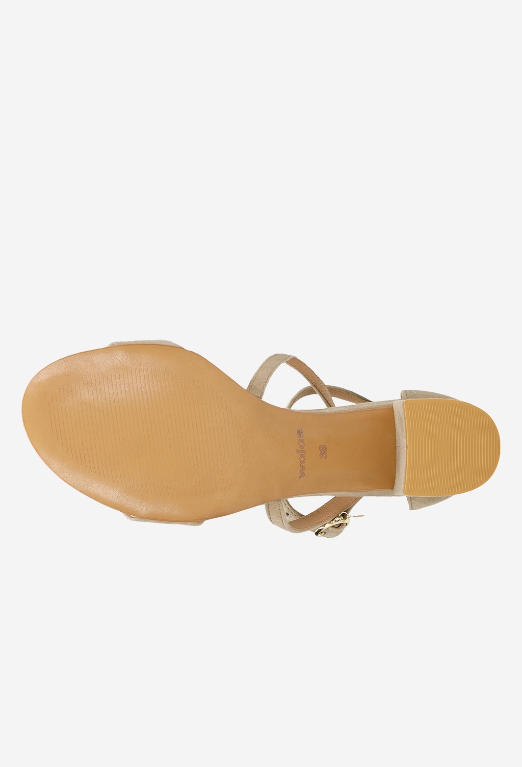 Béžové dámske sandále nízke k ležérnym outfitom 76058-64 Widok 6
