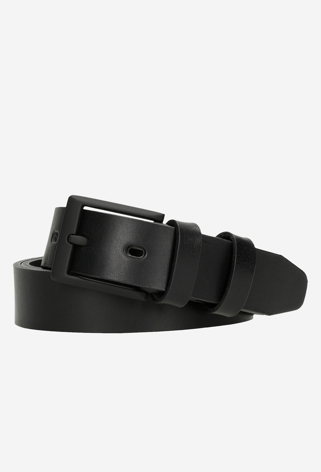 Čierny pánsky kožený opasok na bežné nosenie 93048-51 Widok 2