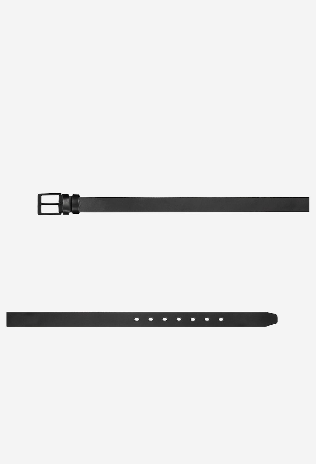 Čierny pánsky kožený opasok na bežné nosenie 93048-51 Widok 4