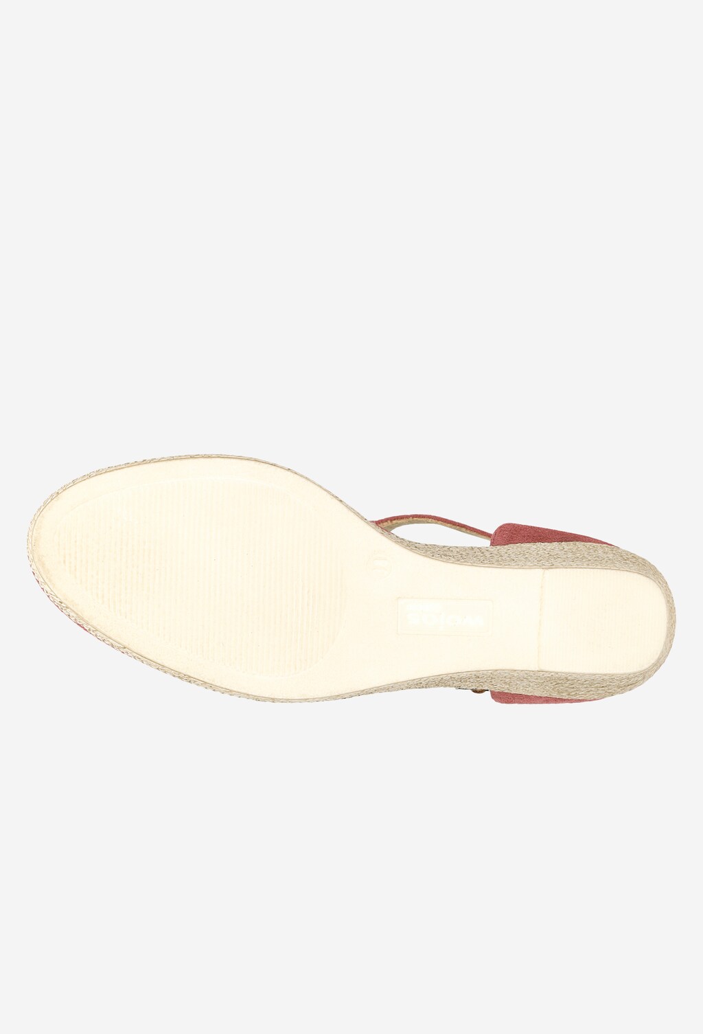 Pohodlné ružové dámske lodičky na kline vyrobené z kože 35078-65 Widok 5