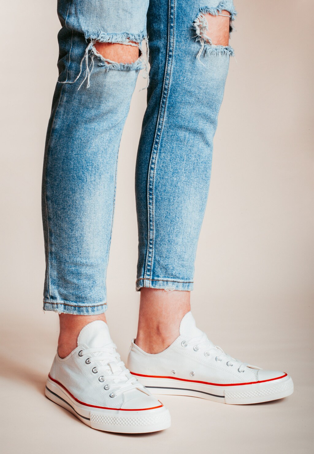 WJS klasyczne białe trampki męskie WJS10002-19 Widok 1