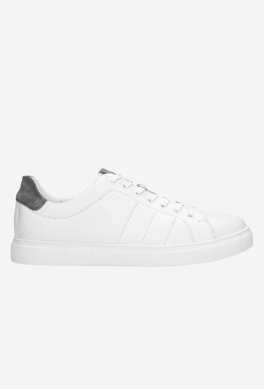 Kožené sneakersy pánske v neutrálnej bielej farbe 10046-59 Widok 2