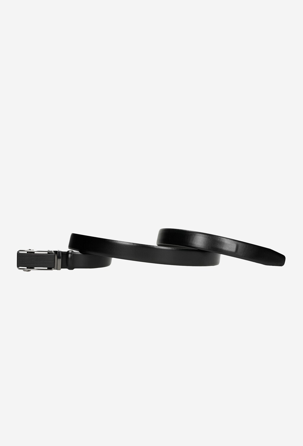 Czarny pasek męski z pełną klamrą 93050-51 Widok 2