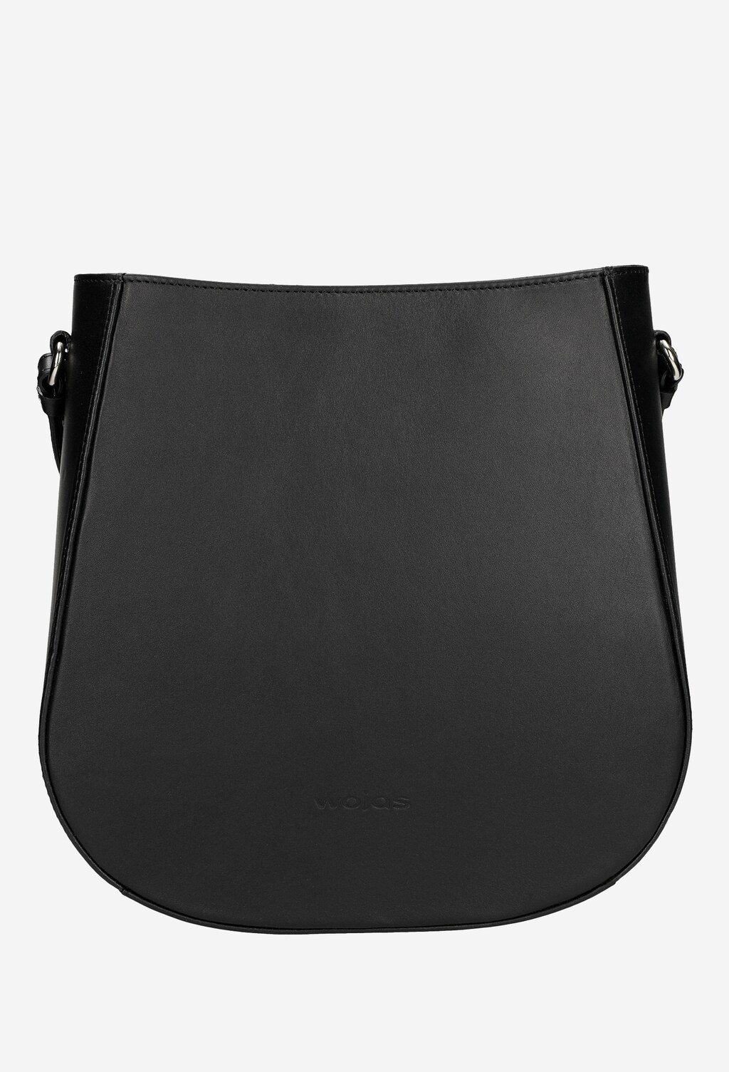 Czarna torebka damska z gładkiej skóry licowej 80135-51 Widok 1