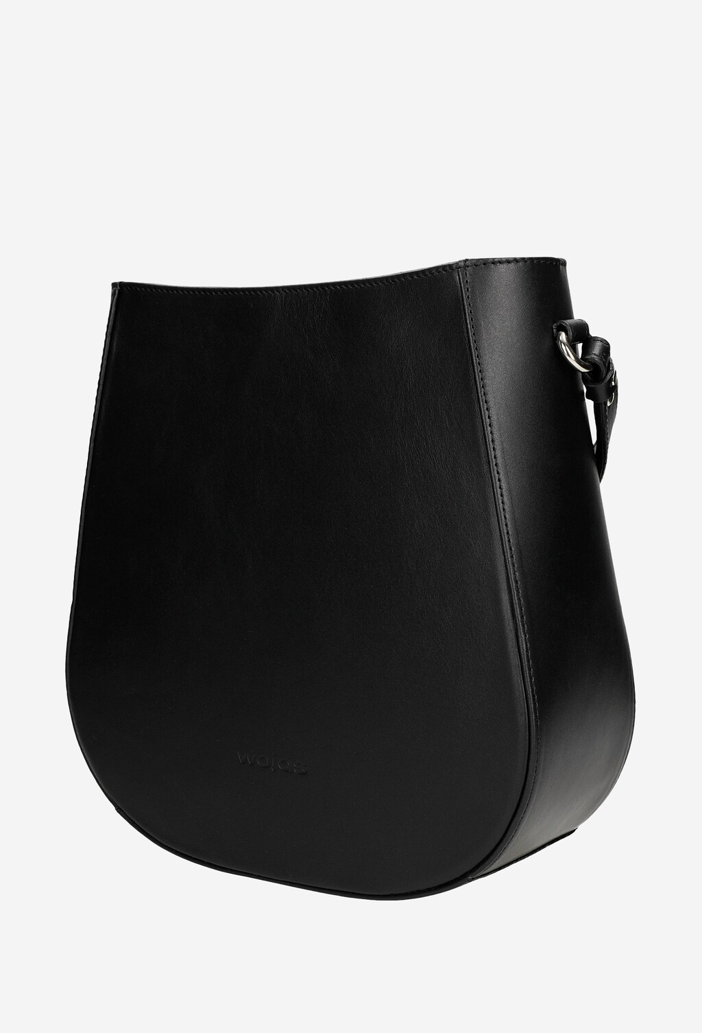 Czarna torebka damska z gładkiej skóry licowej 80135-51 Widok 2