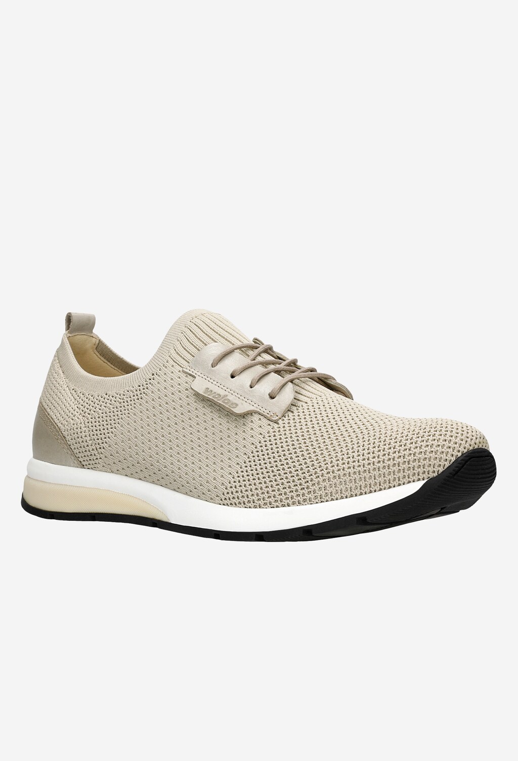 Béžové pánske tenisky zo syntetického materiálu a kože 10085-83 Widok 3