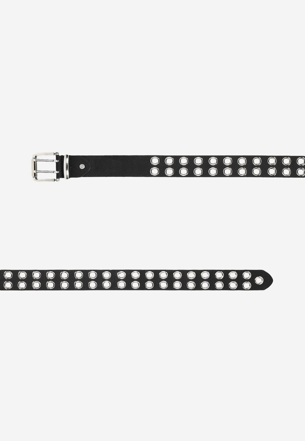 WJS czarny pasek damski z ozdobnymi oczkami kaletniczymi WJS91009-51 Widok 3