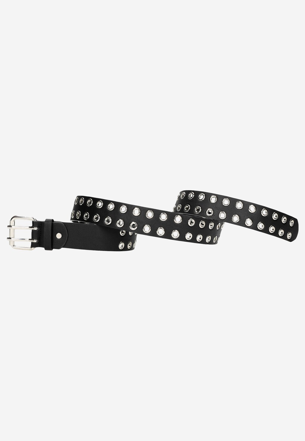 WJS czarny pasek damski z kwadratową klamrą WJS91008-51 Widok 2