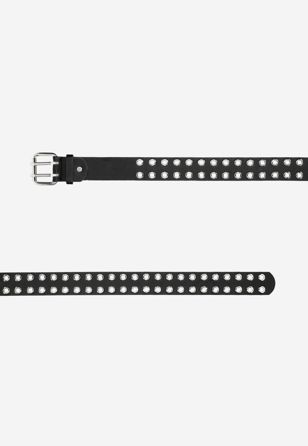 WJS czarny pasek damski z kwadratową klamrą WJS91008-51 Widok 3