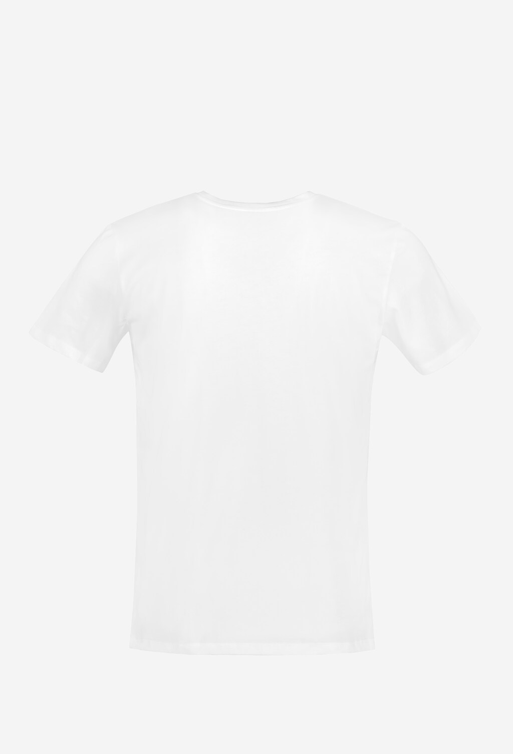 Biała koszulka męska basic 98005-89 Widok 3