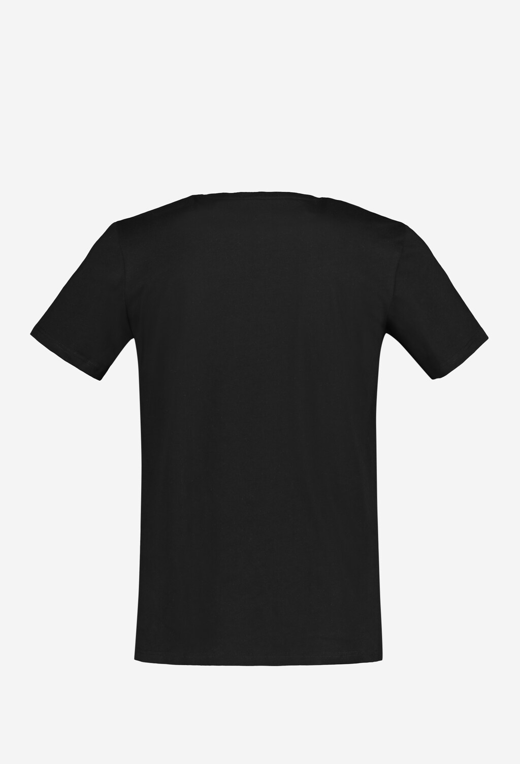 Czarna koszulka męska z bawełny organicznej 98005-81 Widok 3