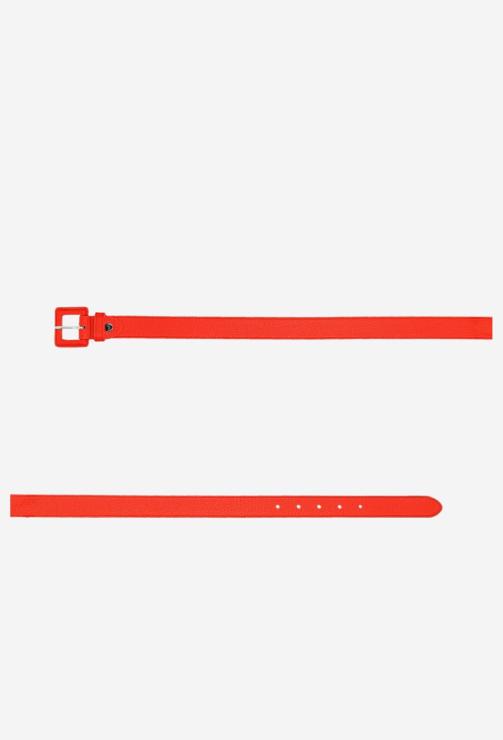 Dámsky opasok koralovej farby vyrobený z lícovej kože 93031-55 Widok 5