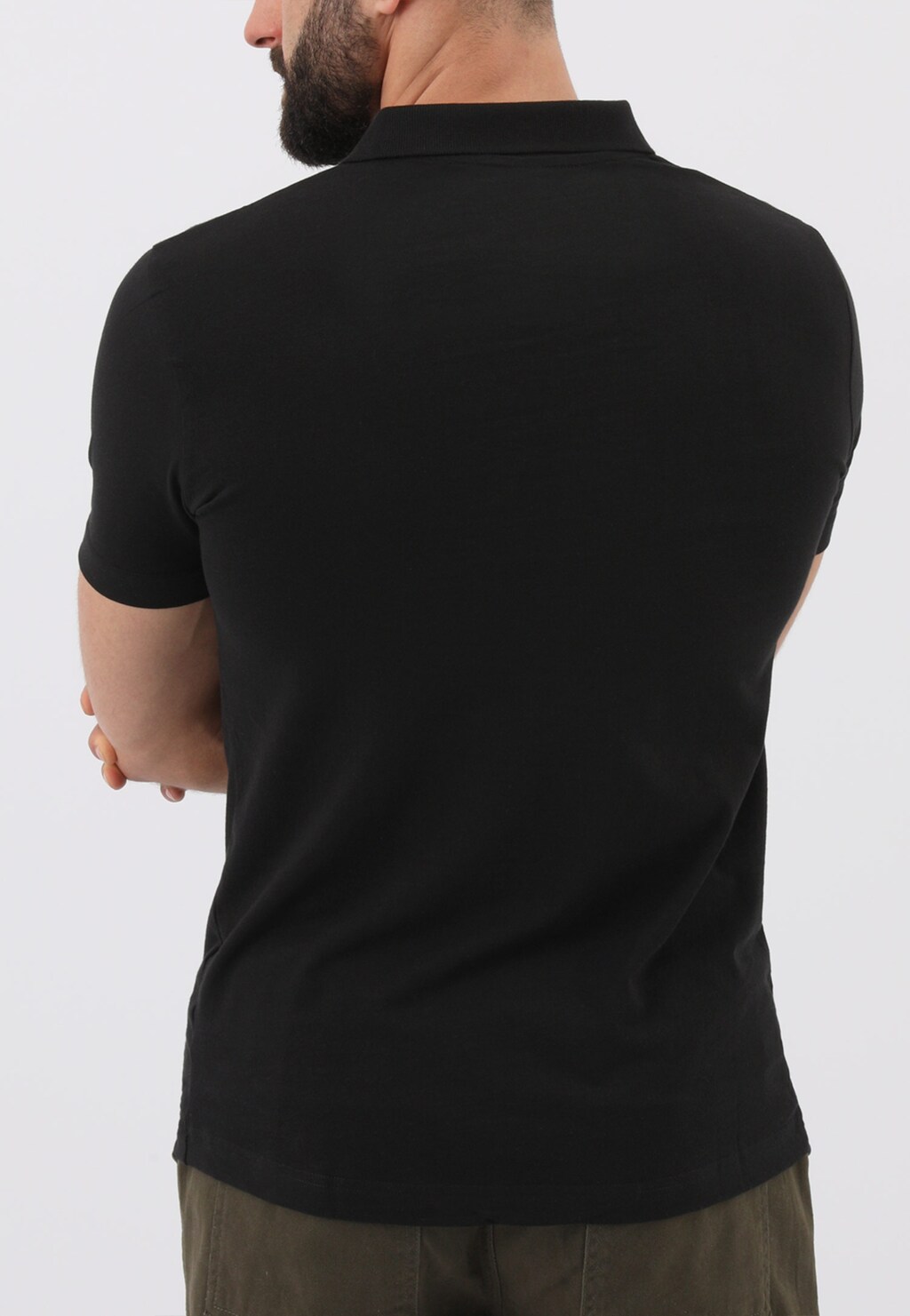 Buďte rebel v čiernom pánskom tričku značkovom 98008-81 Widok 2