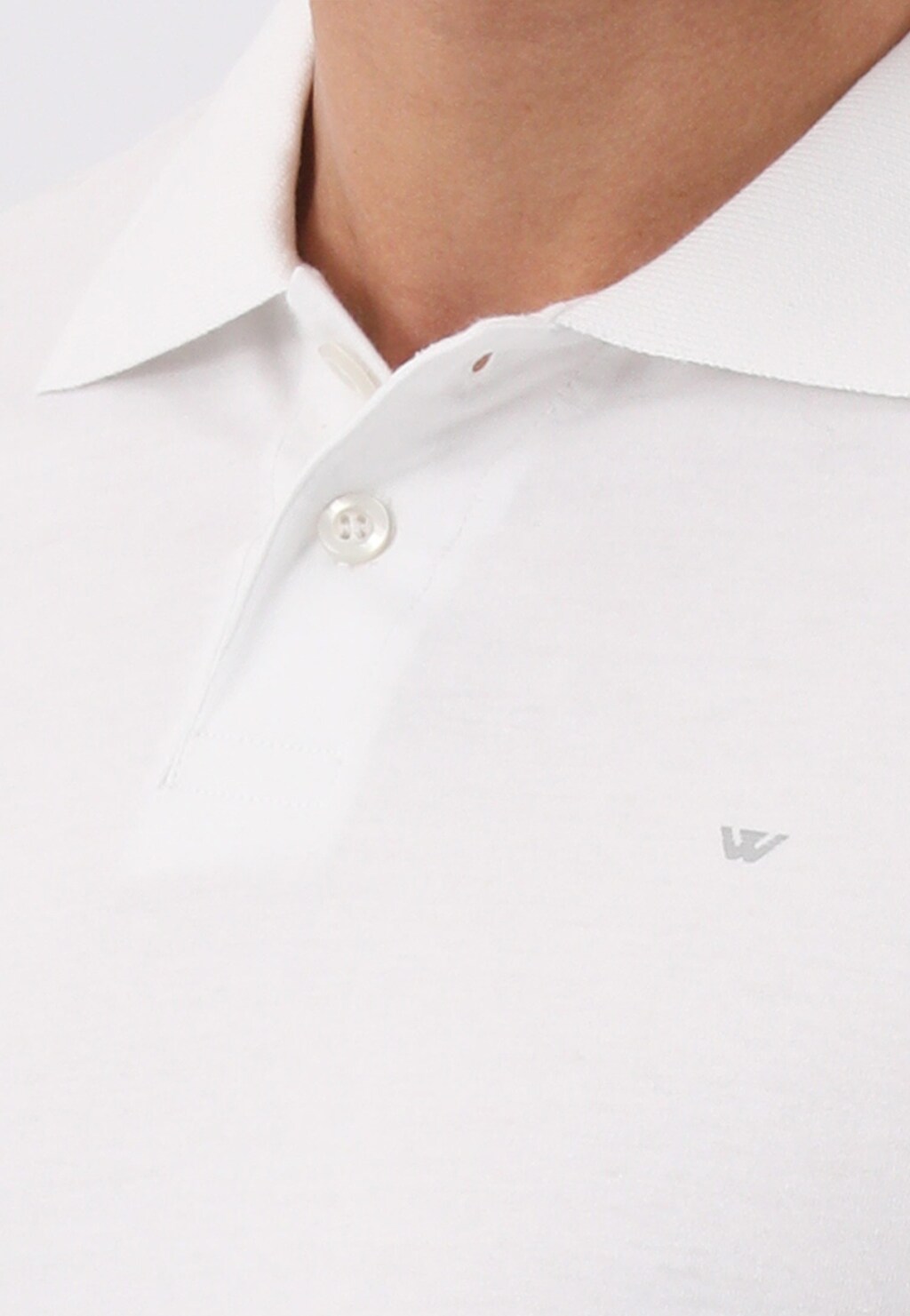 Biele bavlnené pánske tričko pre každého elegána 98008-89 Widok 3