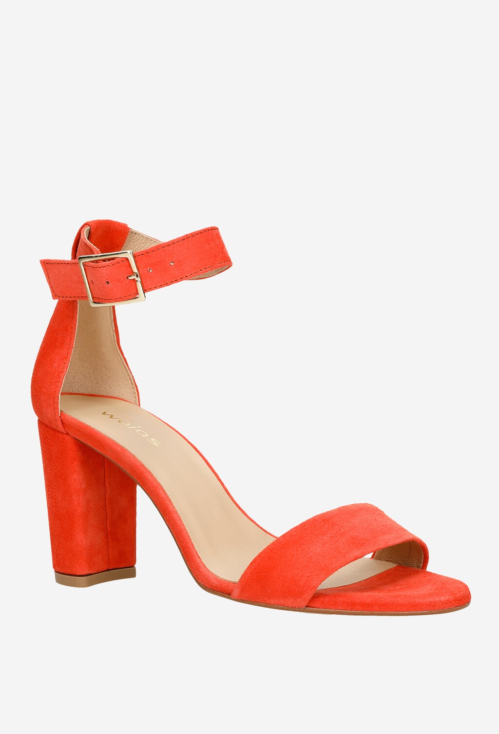 Dámske sandále elegantné na leto v červenej farbe 76028-65 Widok 3