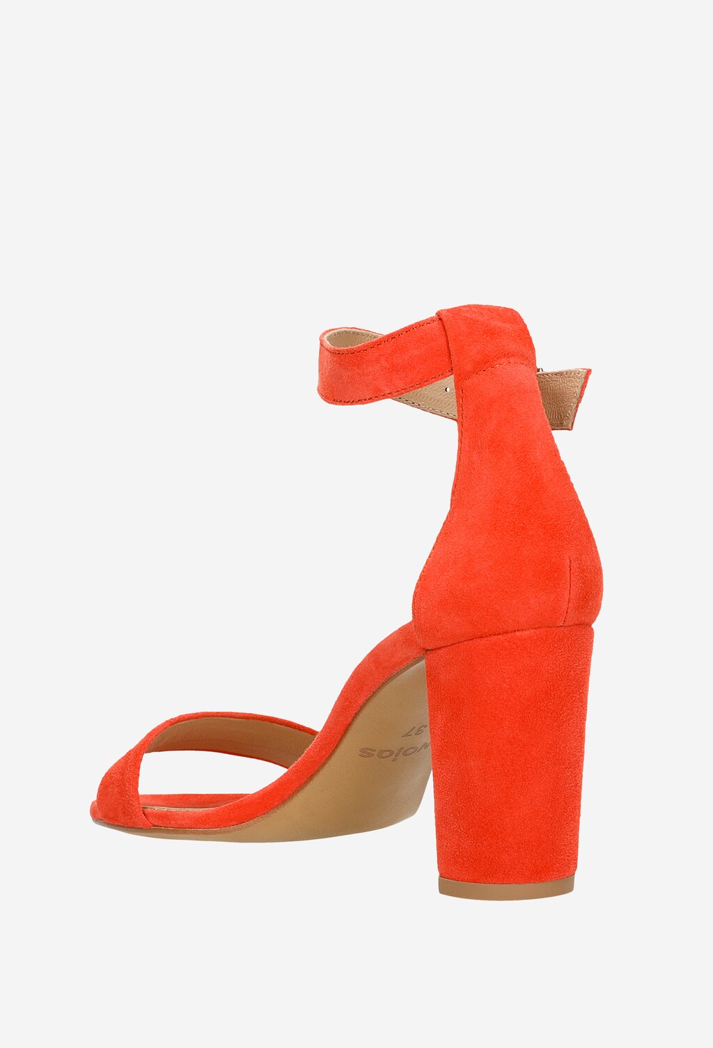 Dámske sandále elegantné na leto v červenej farbe 76028-65 Widok 4