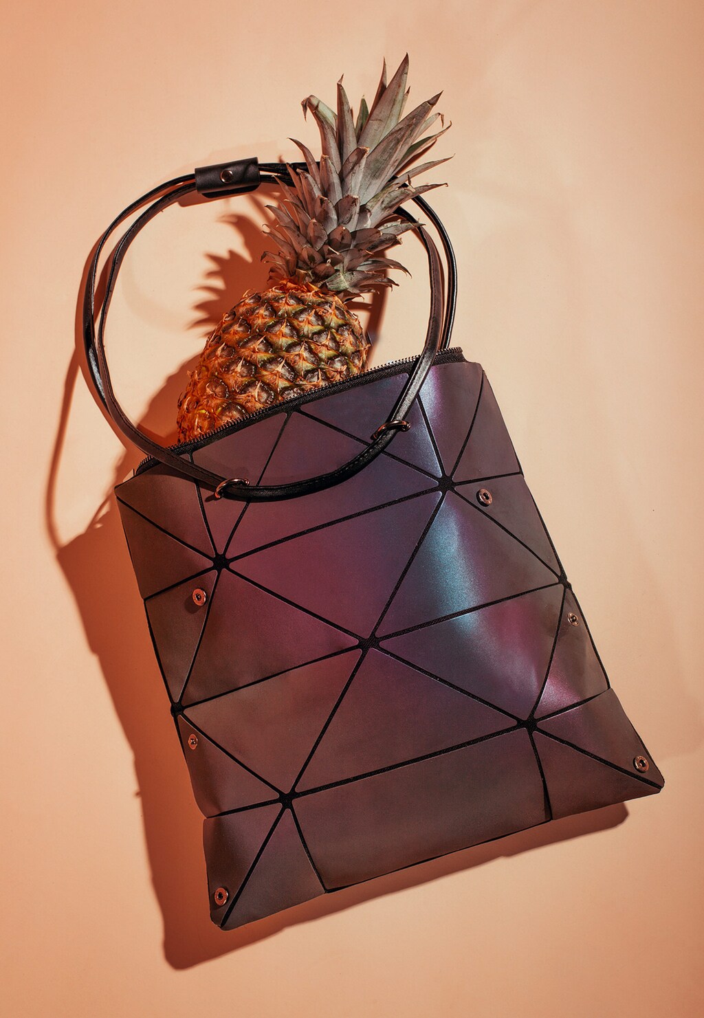 WJS holograficzna torebka damska z geometrycznym wzorem WJS76024-86 Widok 1