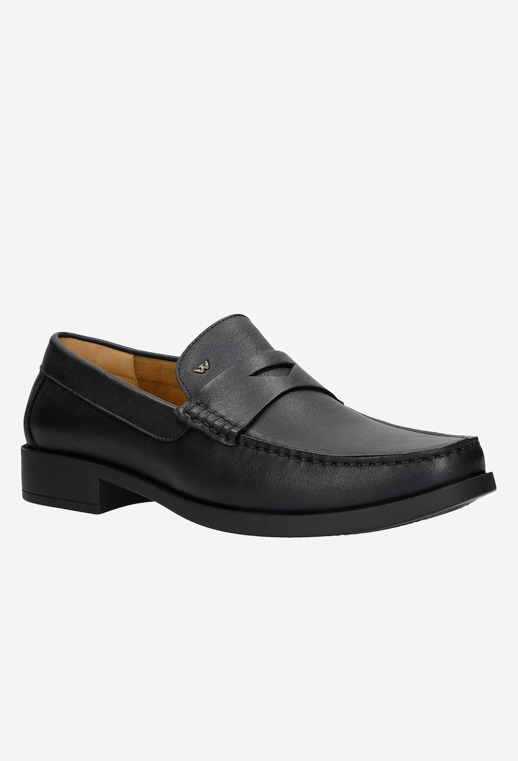 Granatowe loafersy męskie skórzane  10120-56 Widok 2