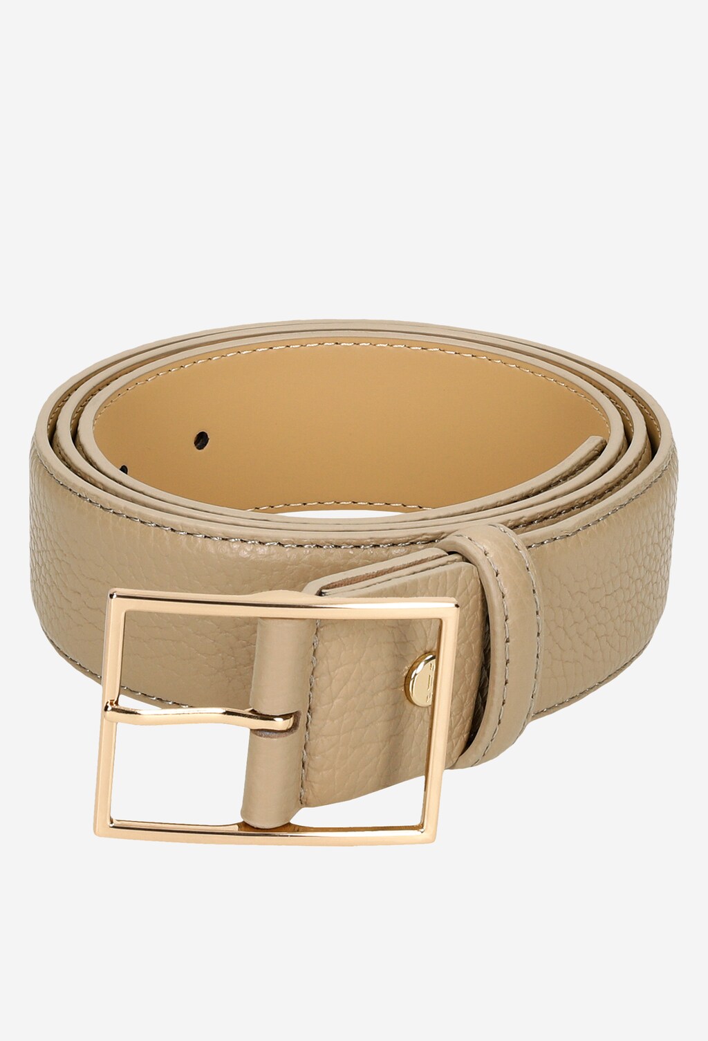 Dámsky kožený opasok v dokonalej béžovej farbe 93032-53 Widok 5