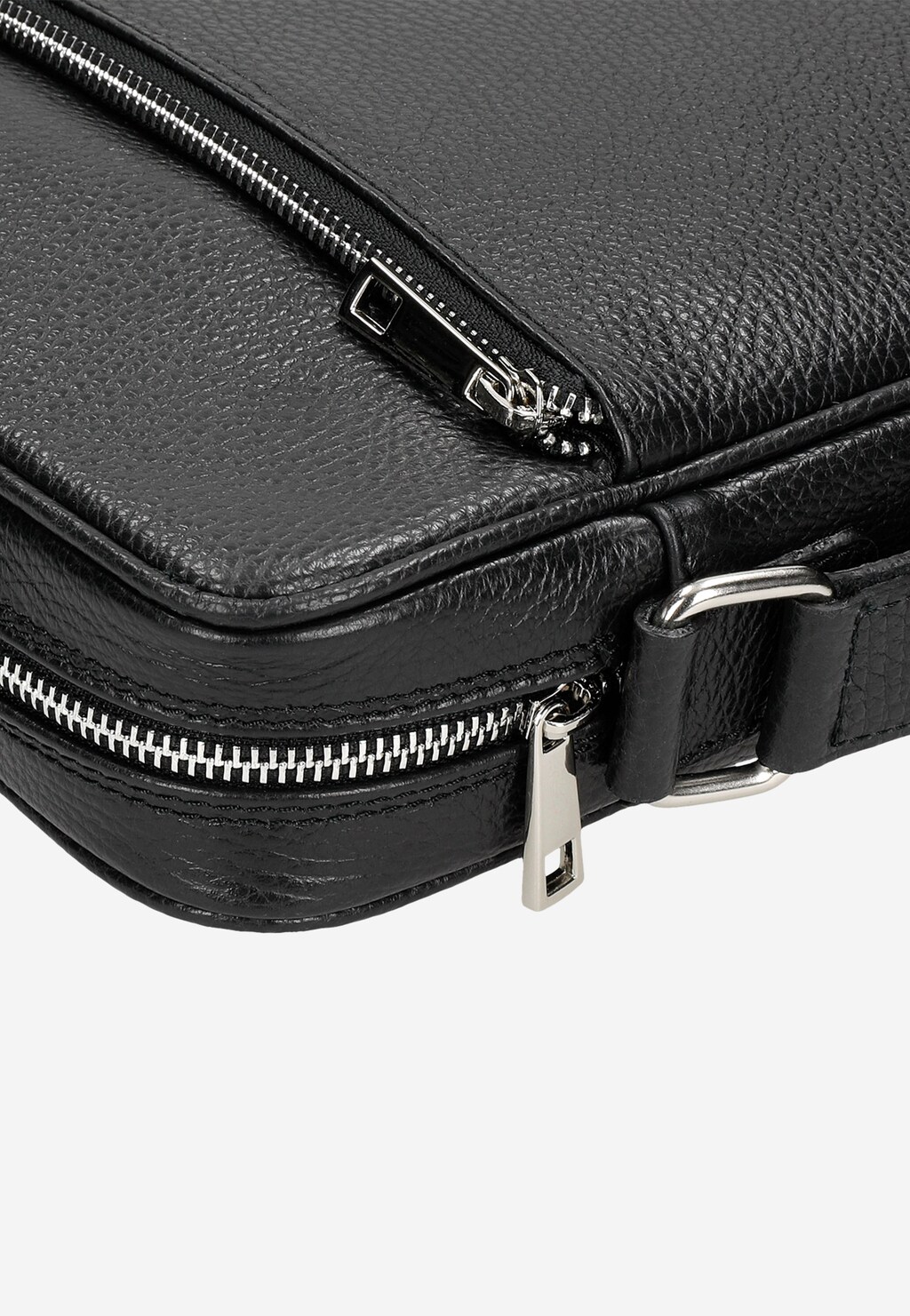 Moderní černá pánská aktovka se zipovým zapínáním 80138-51 Widok 5