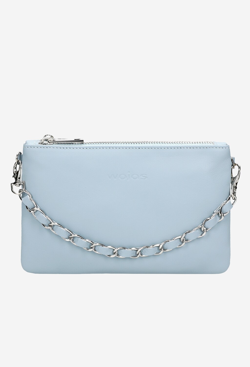 Něžná světle modrá dámská kabelka z kvalitní kůže 80116-56 Widok 2