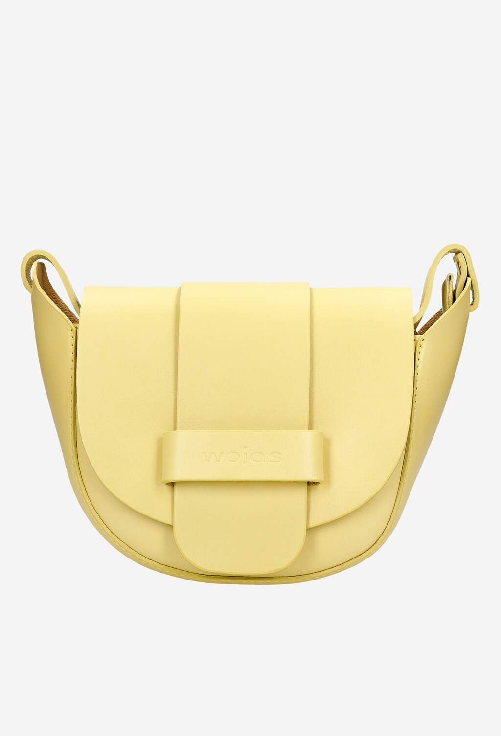 Żółta skórzana torebka damska na wiosnę 9816-57 Widok 2