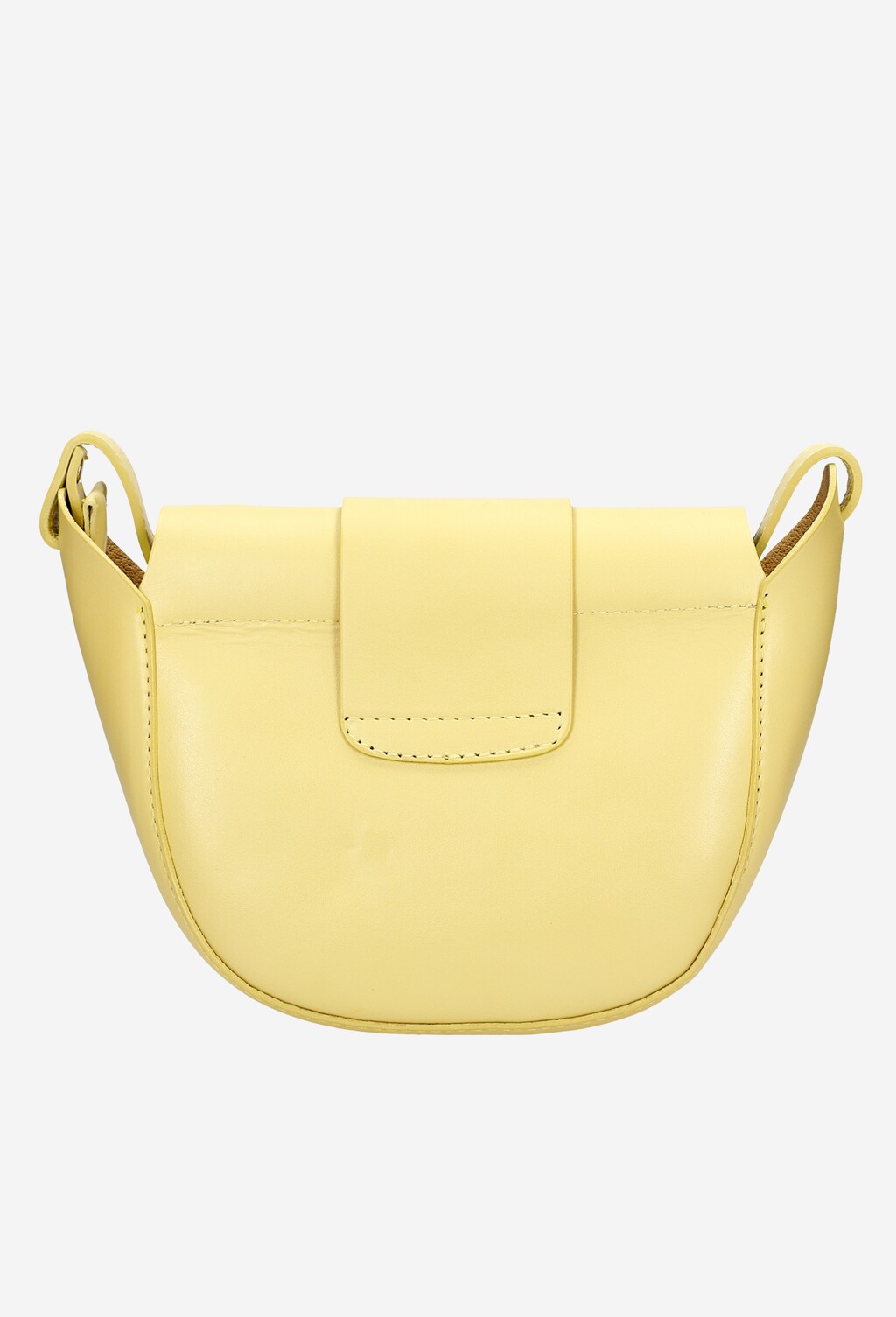 Żółta skórzana torebka damska na wiosnę 9816-57 Widok 4