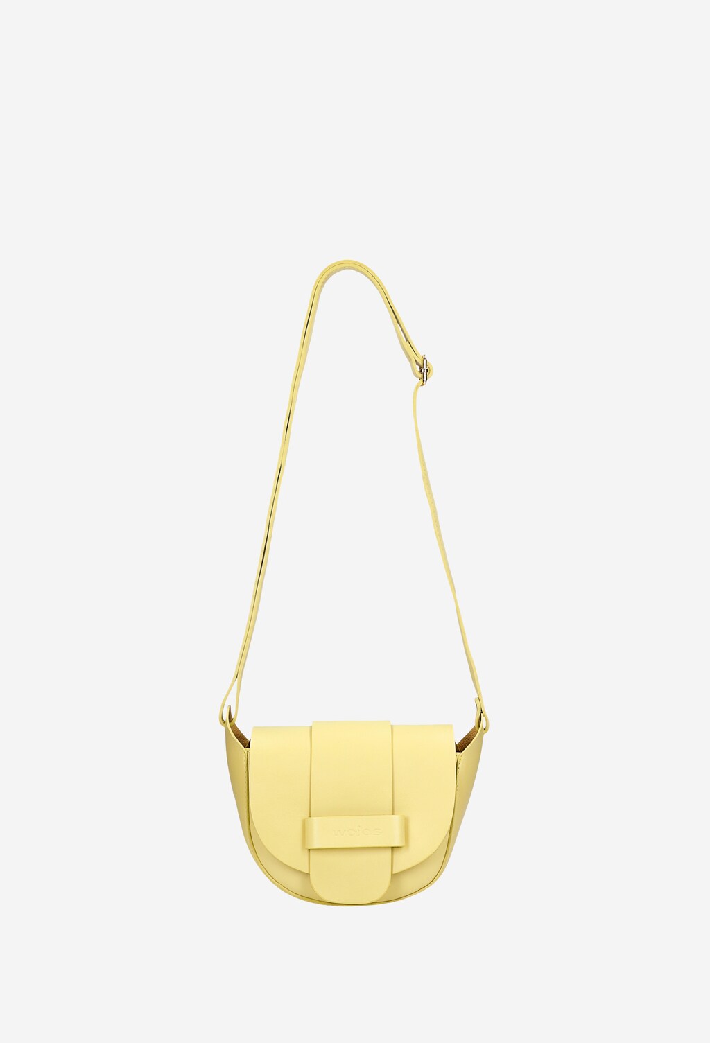 Żółta skórzana torebka damska na wiosnę 9816-57 Widok 5