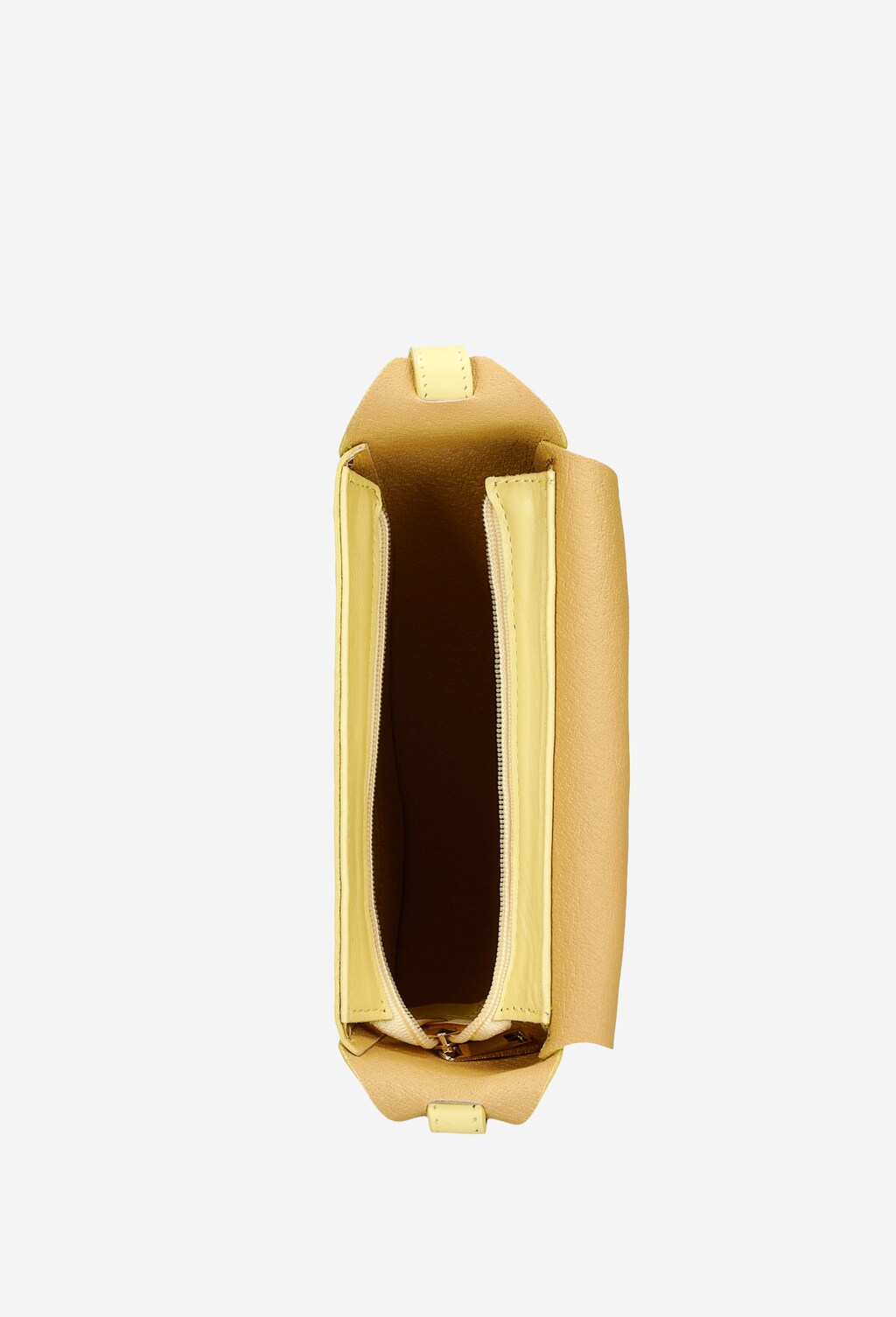 Żółta skórzana torebka damska na wiosnę 9816-57 Widok 6