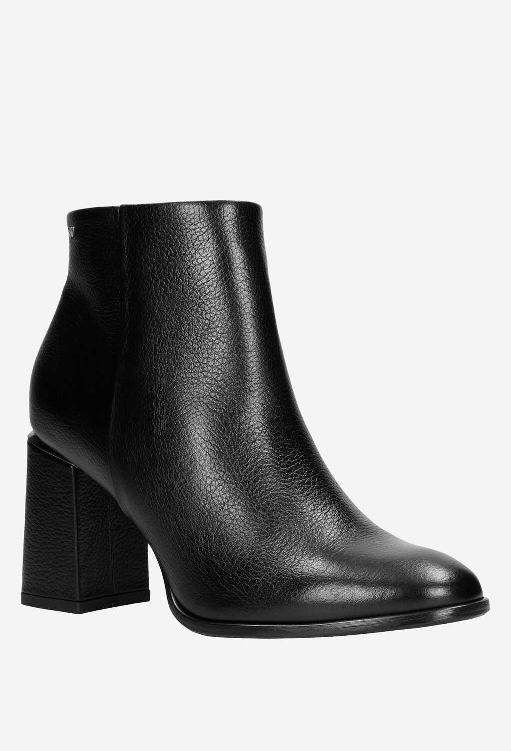 Kožené členkové čižmy na opätku nielen na každý deň 55044-51 Widok 3